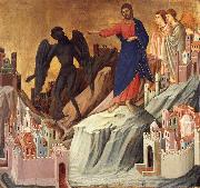 Duccio di Buoninsegna The temptation of christ on themountain china oil painting artist